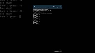Python number guessing game #codinggames #python #coding #pygame #fyp #fypシ゚viral #reels