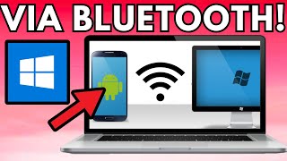 How to Share Internet via Bluetooth PC & Android