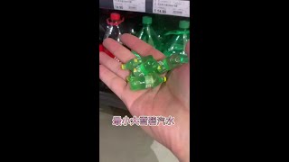 Mini kitchen, the smallest Sprite soda bottle #minikitchen #minifoodtoy #microfoodtoy #minivlog #mi