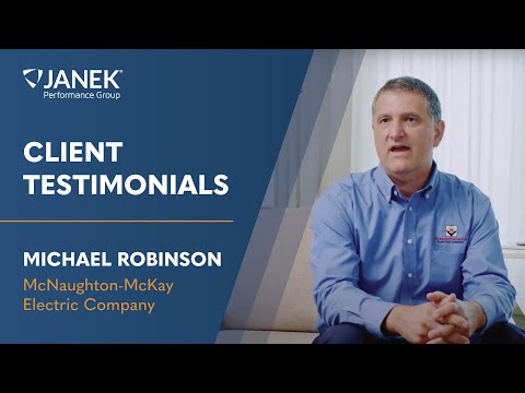 Janek Client Testimonial - McNaughton-McKay Electric Company
