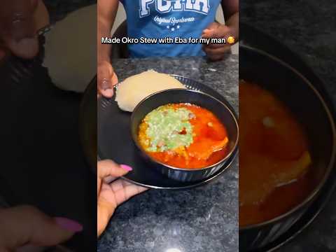 Watch me serve up this delicious recipe #nigerianfood #recipe #okrosoup #foodtok #wife #shorts #fyp