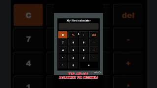 Html And Css Assignment #htmlcss #assignment #project #beginners #calculator #webdevelopment
