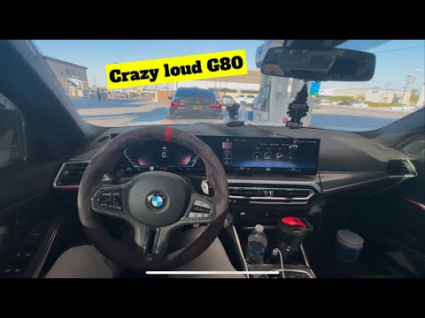 Rushing to the gym in my BMW M340 and  meeting up with a 700 HP G80 M3