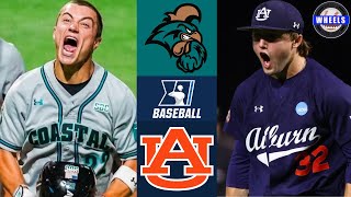 #13 Coastal Carolina vs #4 Auburn (CRAZY!) | Super Regionals G1 | 2025 College Baseball Highlights