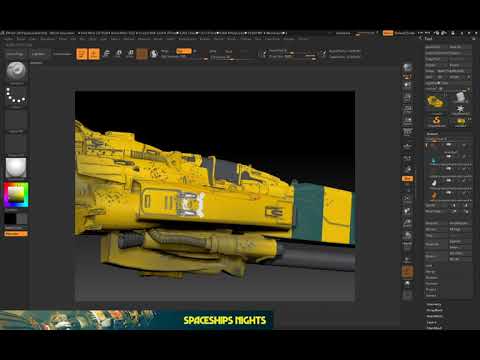 spaceships building night!
