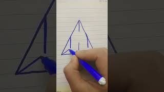 easy 3D triangle drawing😀🤩🥰