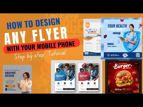 Flyer Design : How To Design A Flyer With your Phone - Pixellab Graphics Design Tutorial