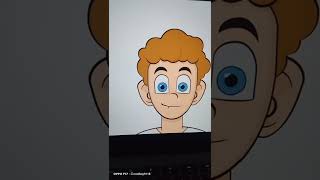 boys cartoon by using html css / #css #html #programming #shorts