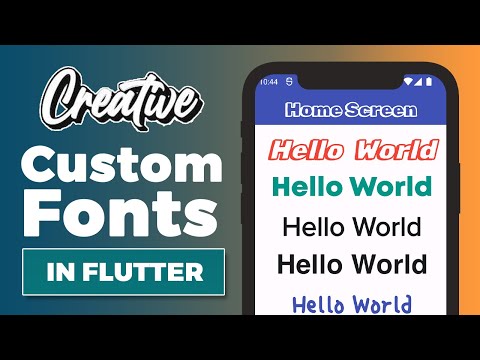 Custom Fonts in Flutter  #khoobcoding