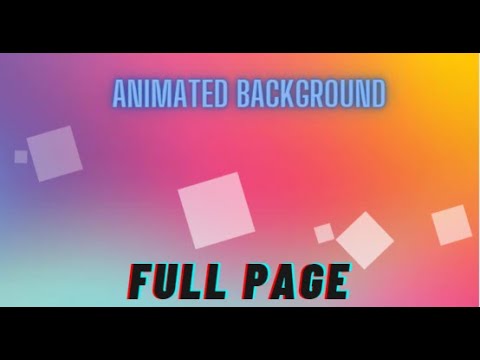 Awesome Full Page Background Animation Using Advance CSS 2021.