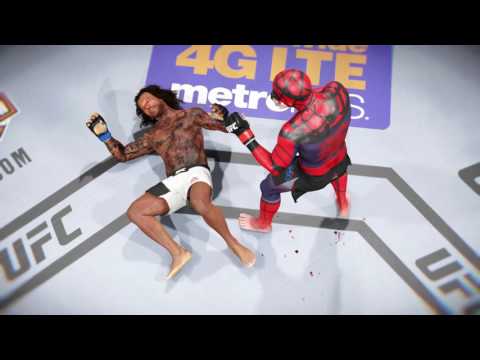 EA SPORTS™ UFC® 2 Spiderman gives feet to smell