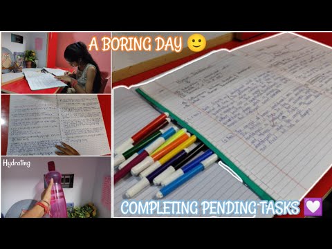 A Boring day: Completing Pending Tasks in Real Time💟