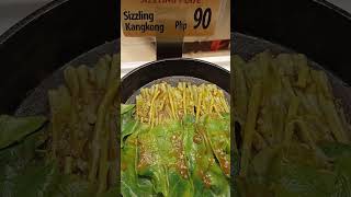 Sizzling Plate Kangkong #food#pinoyfoodies#kangkongplate#satisfying#sizzlingplate#trend#shortsfeed