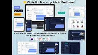 Chatbot Horizontal LTR Dashboard Admin Template with Bootstrap UI Kit