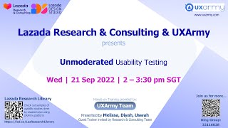 Unmoderated Usability Testing