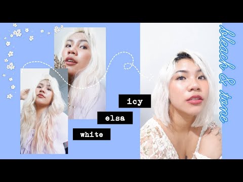 dye with me || icy white elsa hair