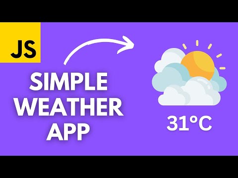 Build a Simple Weather App with HTML CSS and JavaScript | Beginner Tutorial