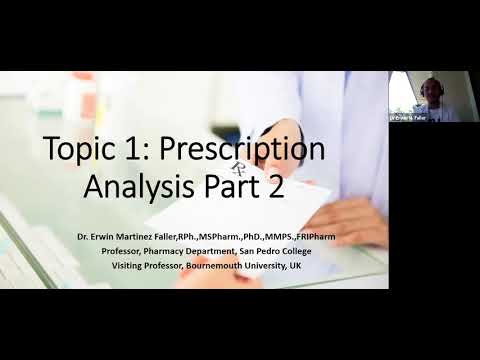 Topic 2: Prescription Analysis Part 1 (Pediatric, Lactating, and Pregnant Women)