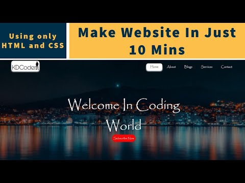 How To Make Website Using HTML And CSS | Website Design With HTML And CSS