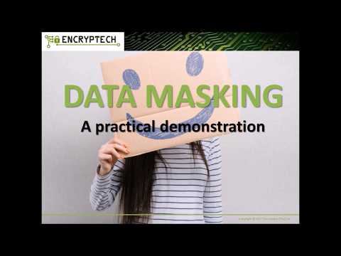 Data Masking Demo Video from Encryptech