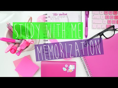 Study With Me: Memorization ♡