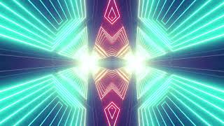 tunnel  neon light rectangles