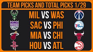 NBA Picks Today 1/29/26 NBA Picks and Predictions NBA Bets Today