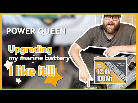 Unboxing and Installing the Power Queen 12.8V 100Ah LiFePO4 Battery | Fishing Boat Battery Upgrade