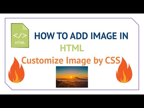 How to add Image in HTML. Customize by CSS. Web development tutorial
