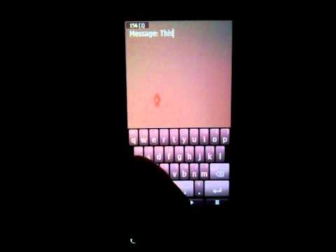 Nokia N8 - Split Screen QWERTY keyboard