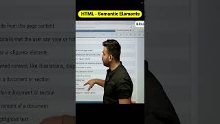HTML - Semantic Elements  || #incapp #rahulchauhansir #shorts #virelvideo #coding #html  #webpage