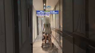 10 days after surgery walking with long method tibia #limblengtheningsurgery #shorts