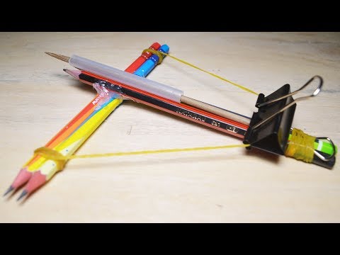 How To Make a 4 Pencil Crossbow | HackTools BD