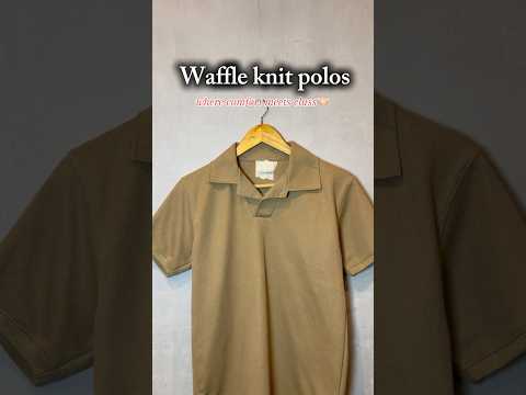 Get your waffle knit polos manufactured with just 50 pcs MOQ by AlamApparelSourcing #shorts #ytshort