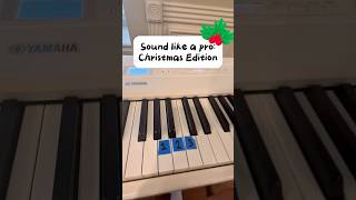 Sound like a pro on the piano: Christmas Edition!🎄🎅🏻🎹 #piano #pianotutorial #easy
