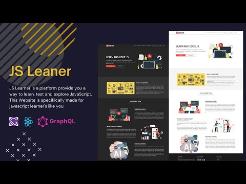 JS Learner - JAM Stack Project build using Gatsby JS and React