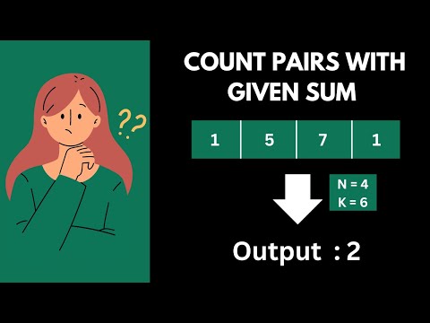 Count pairs with given sum | Beginning of New Algorithmic Adventures | DSA For Beginners