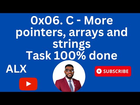 0x06. C - More pointers, arrays and strings 100% done
