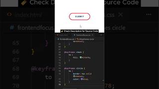 🔥 Interactive Submit Button with Click Effect | HTML CSS Micro-Interaction #Shorts