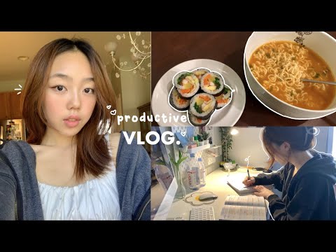 [VLOG] getting my life together💌: lots of studying, mukbang, haul, full skincare, fun with friends