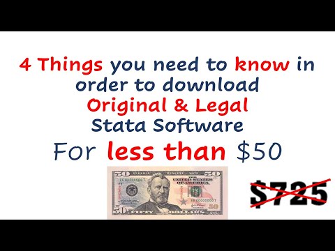 How to download ORIGINAL & LEGAL #Stata Software for less than $50.