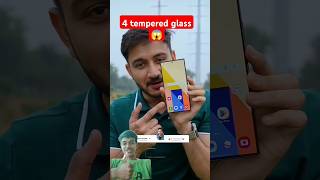😲4 tempered glass 😱#smartphone #tech #viralvideo #challenge #techmaster #gadgets #trendingshorts#new