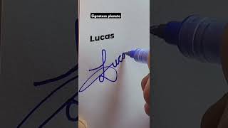 How to style the name of Lucas..#calligraphicalphabets #stylish sign