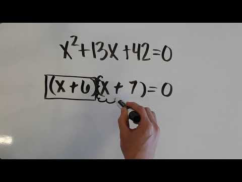 9.1 - Solving Quadratic Equations by Factoring