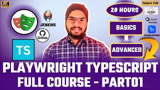 #1 Playwright Automation Using TypeScript Full Course 2025 | Playwright TypeScript Beginner Tutorial
