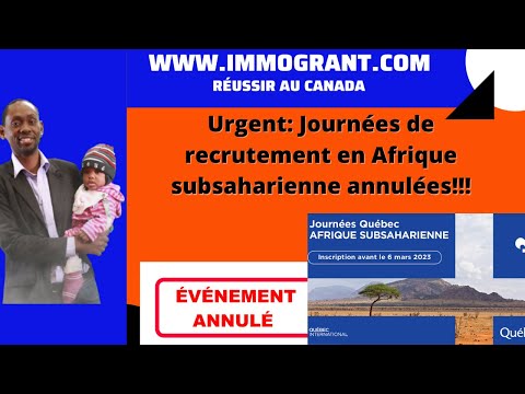 Recrutement de travailleurs internationaux en Afrique subsaharienne annulé