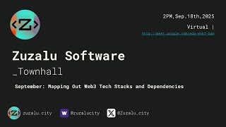 Zuzalu Software Townhall September: Mapping Out Web3 Tech Stacks and Dependencies