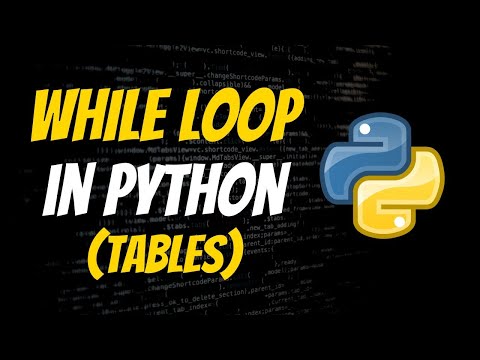Mathematic Table using while loop in python | Python course