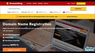 How to register a company and individual account on Domainking to purchase website domains and hosti