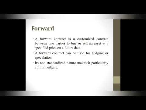 Financial Derivatives and their types